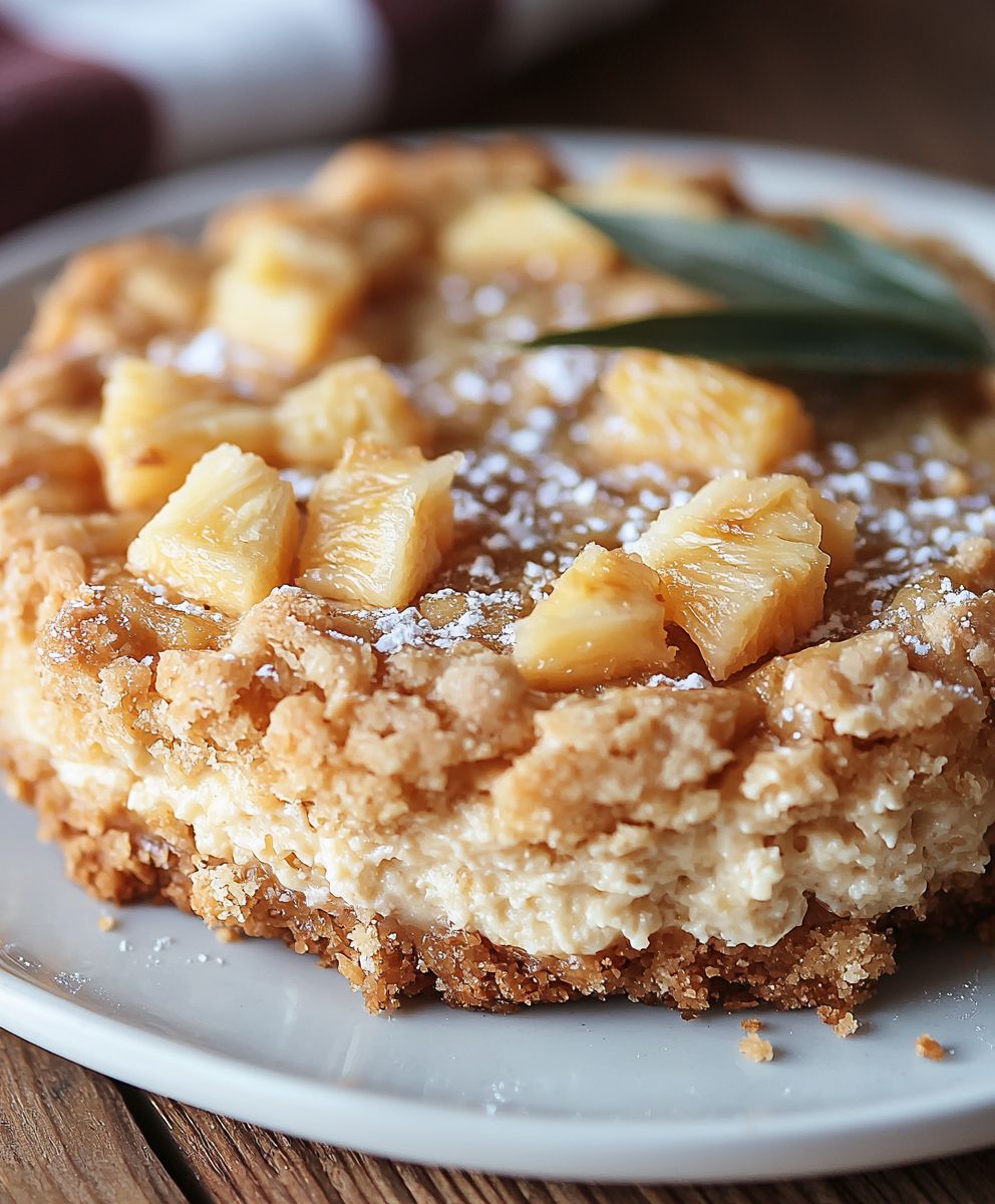 Pineapple cheesecake