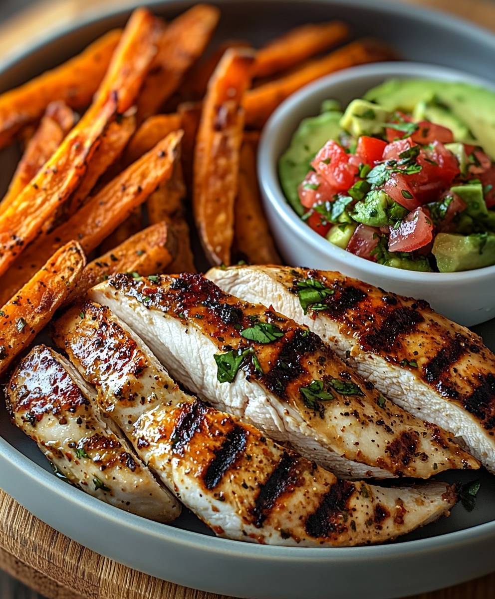 Chicken sweet potato fries