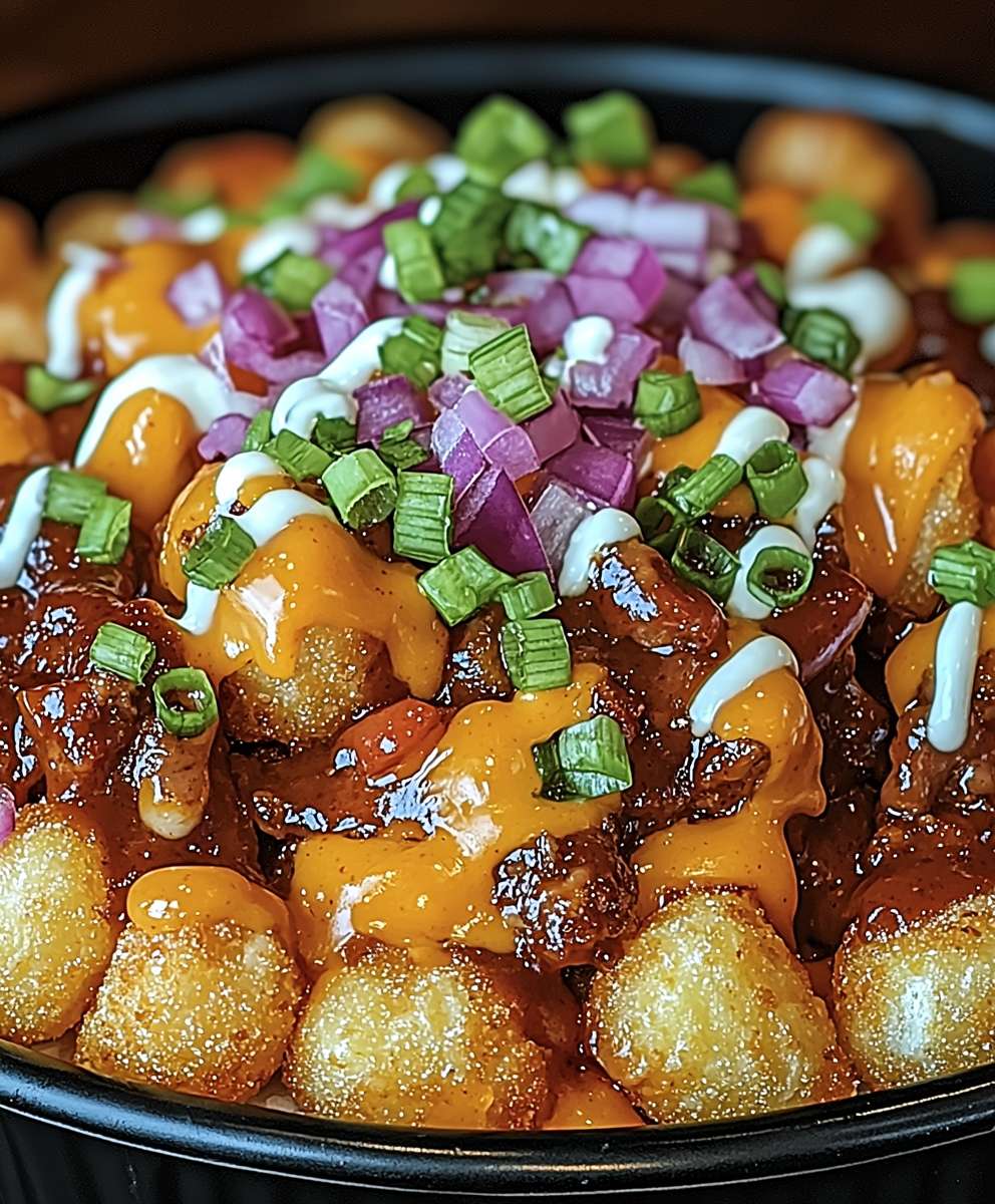 Cowboy BBQ Tater Tot Nachos