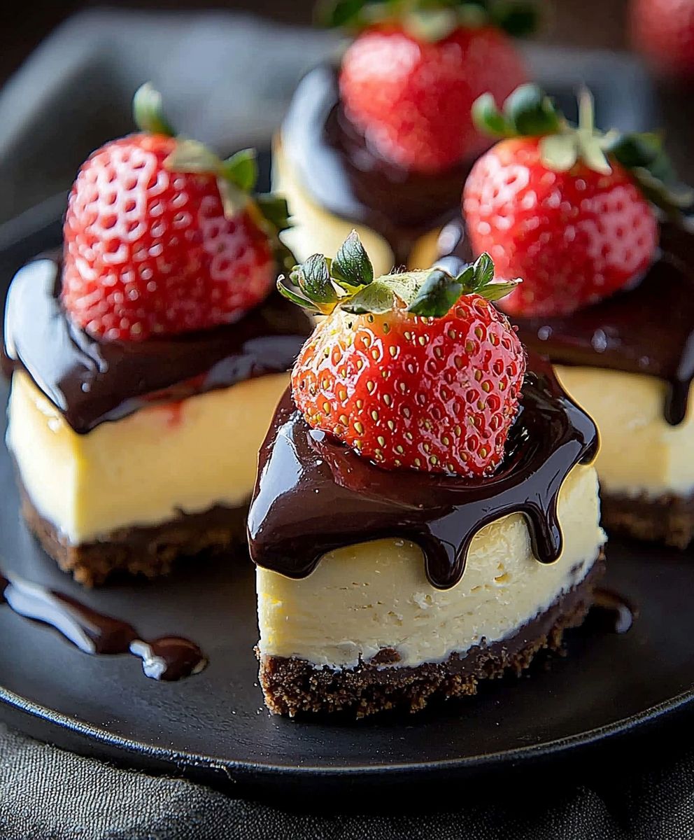 Chocolate Strawberry Cheesecake