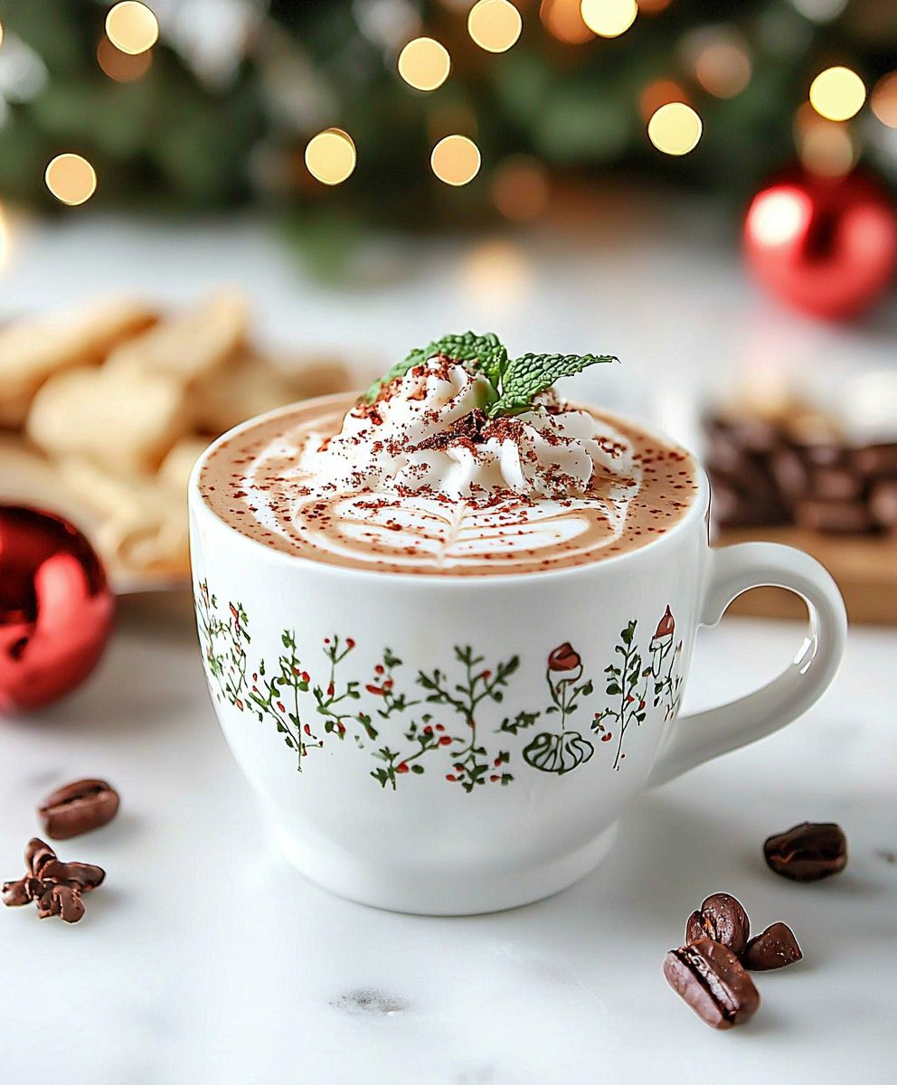 Peppermint Mocha Tea Latte