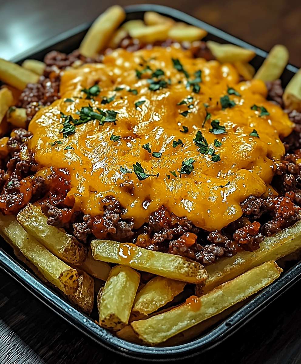 Cheesy Loaded Beef Fries