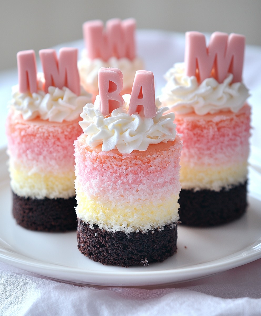 Ombre Mini Cakes