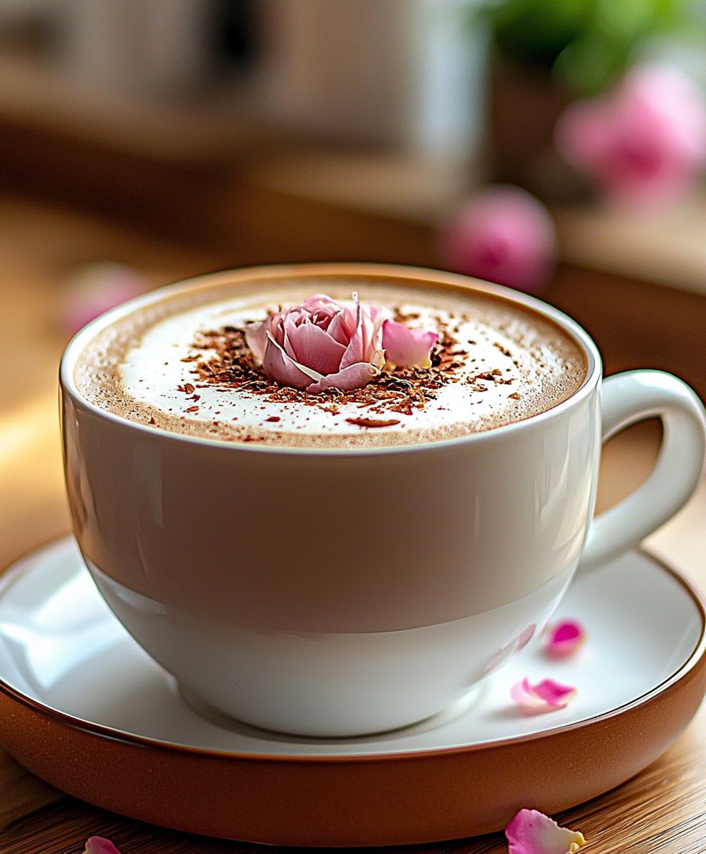 Rose Black Tea Latte