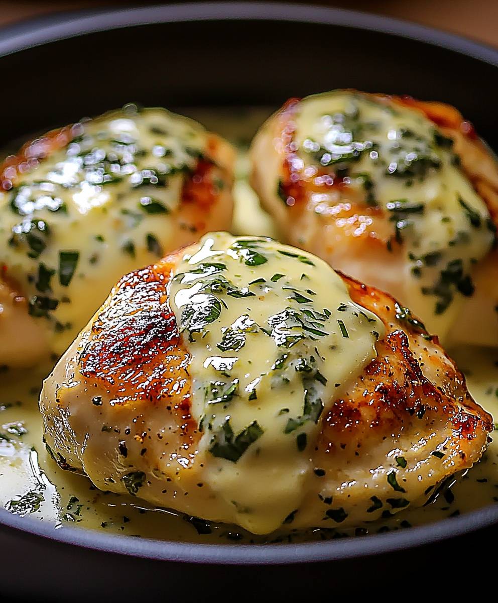 Basil Cream Mozzarella Chicken