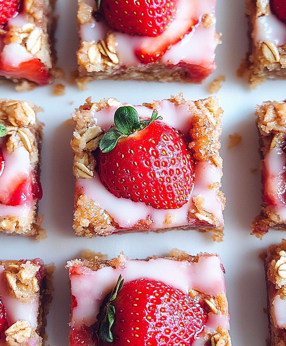 Strawberry Oatmeal Bars