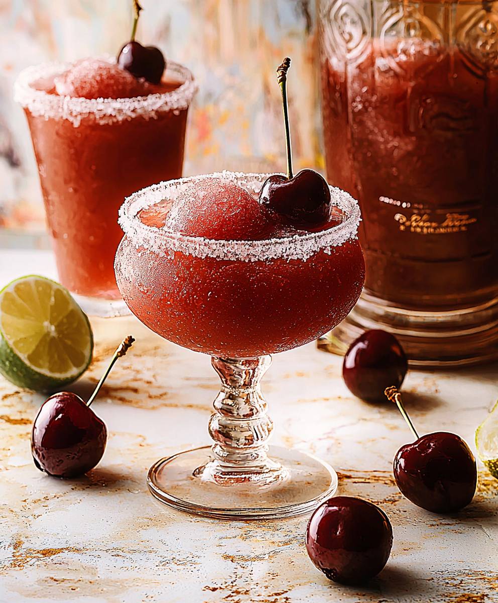 Frozen Cherry Margaritas