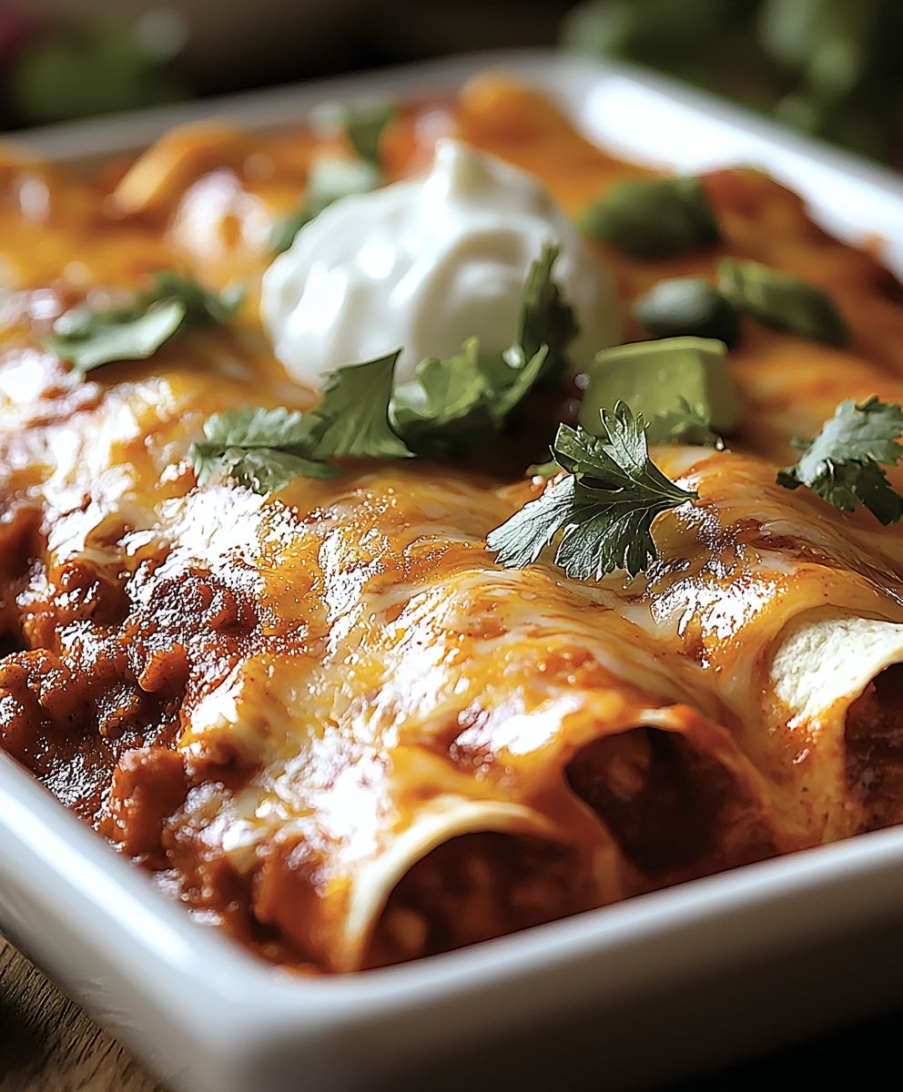 Lazy Chicken Enchiladas