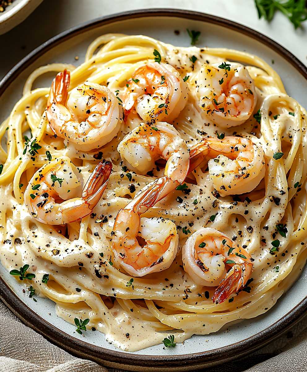 Garlic Shrimp Pasta