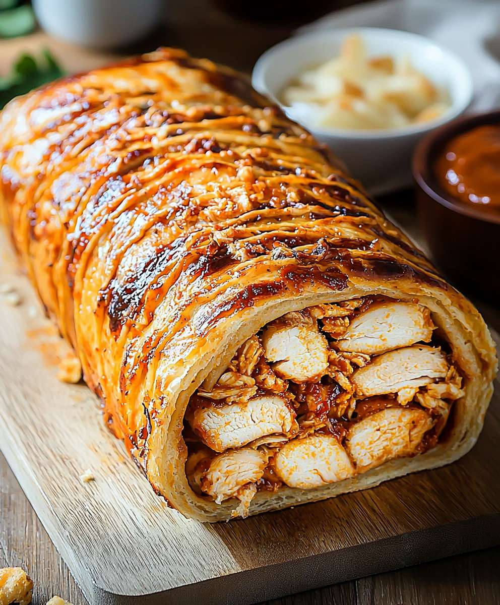 BBQ Chicken Stromboli
