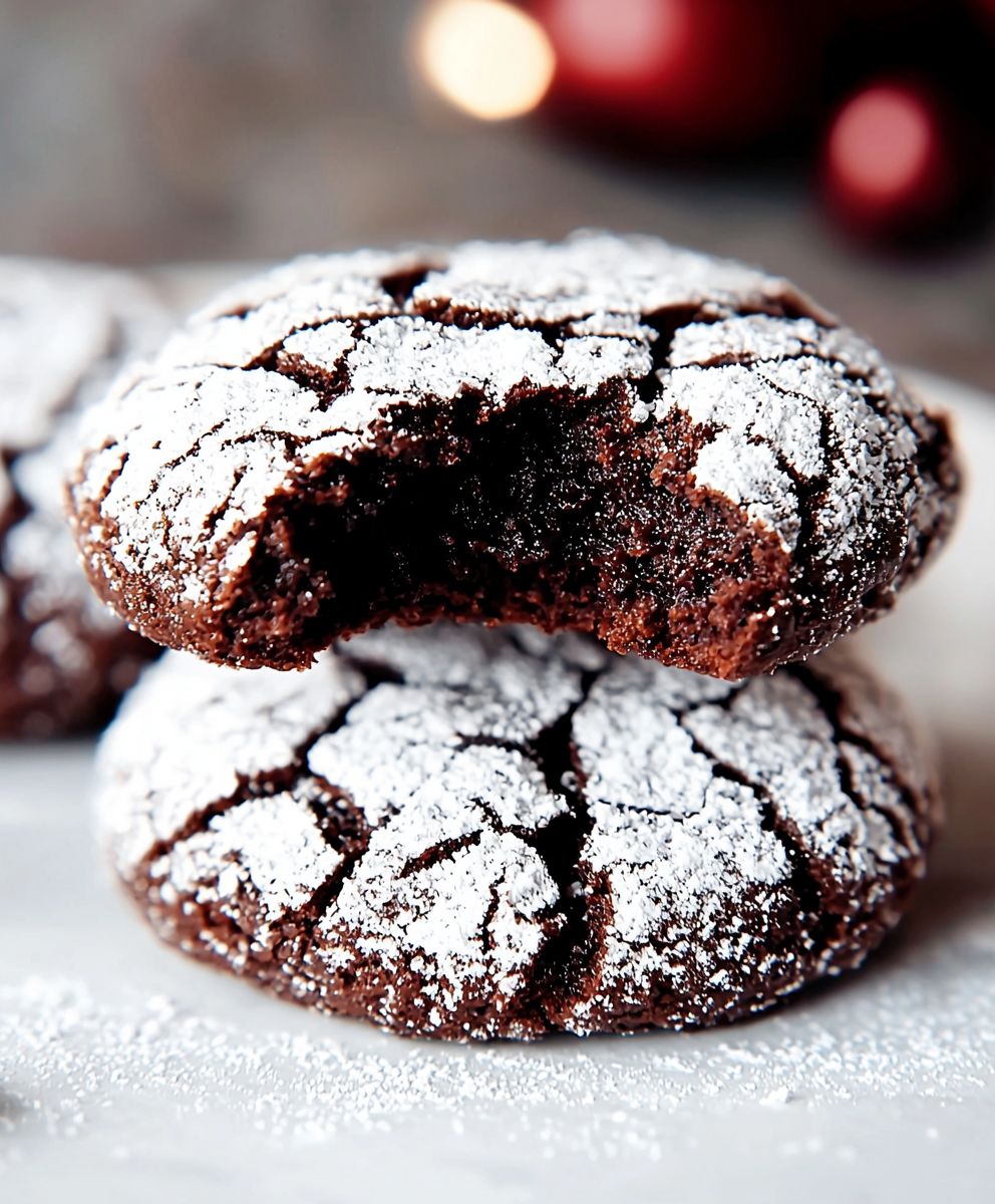 Chocolate Crinkle Cookies