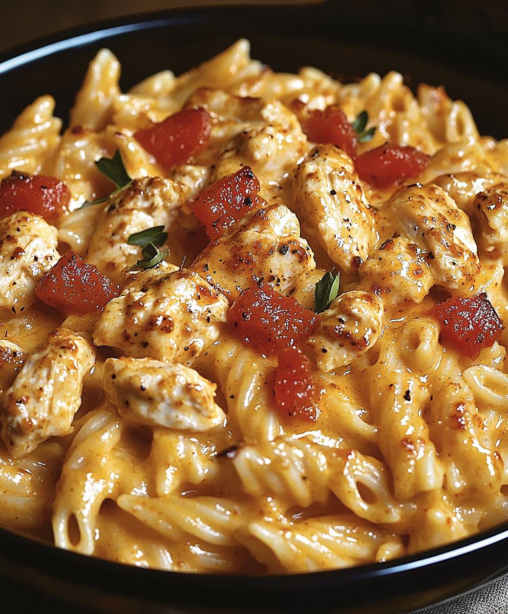 Cajun chicken pasta bake