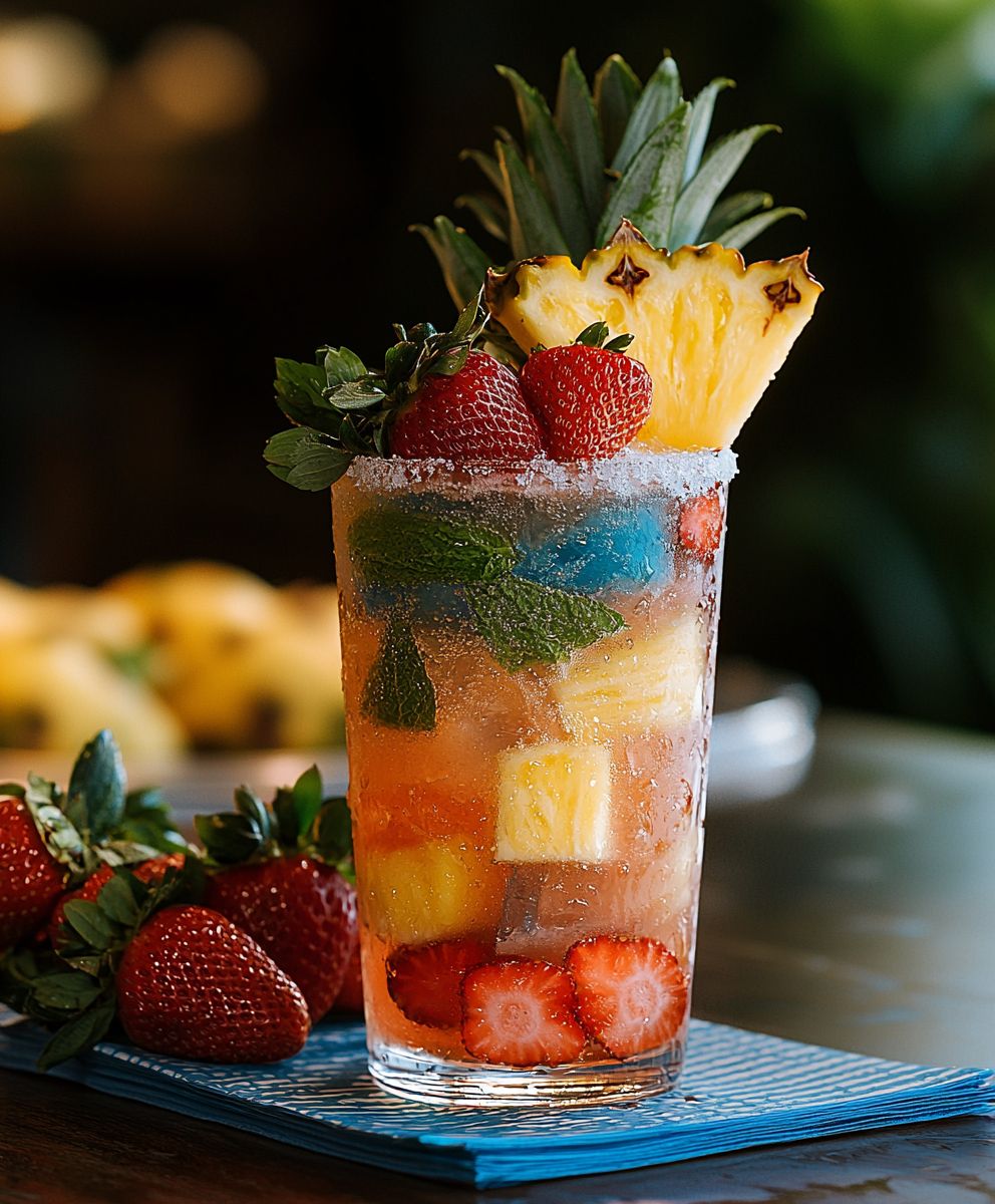 Strawberry Pineapple Mojito