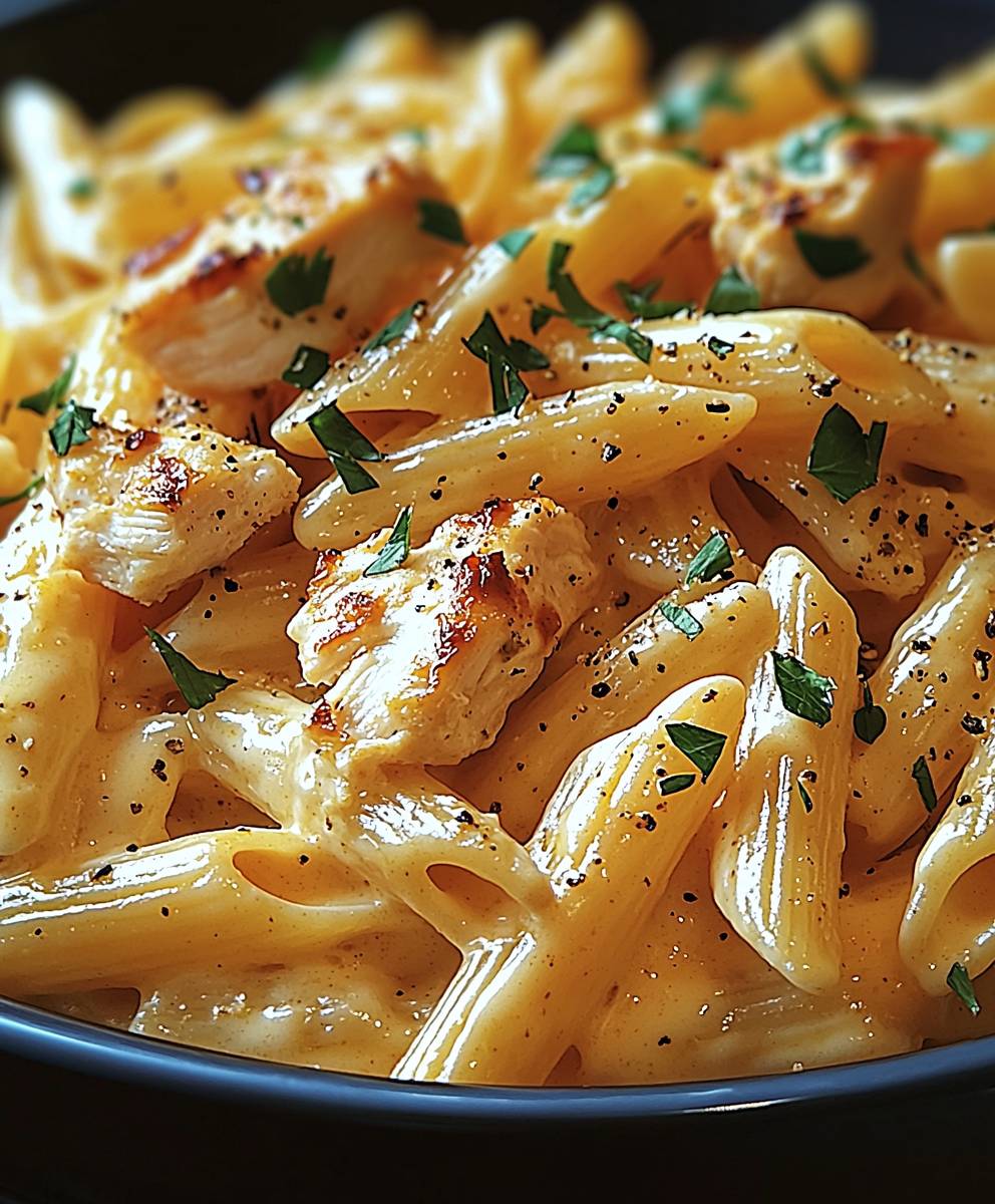 Buffalo Chicken Alfredo Penne