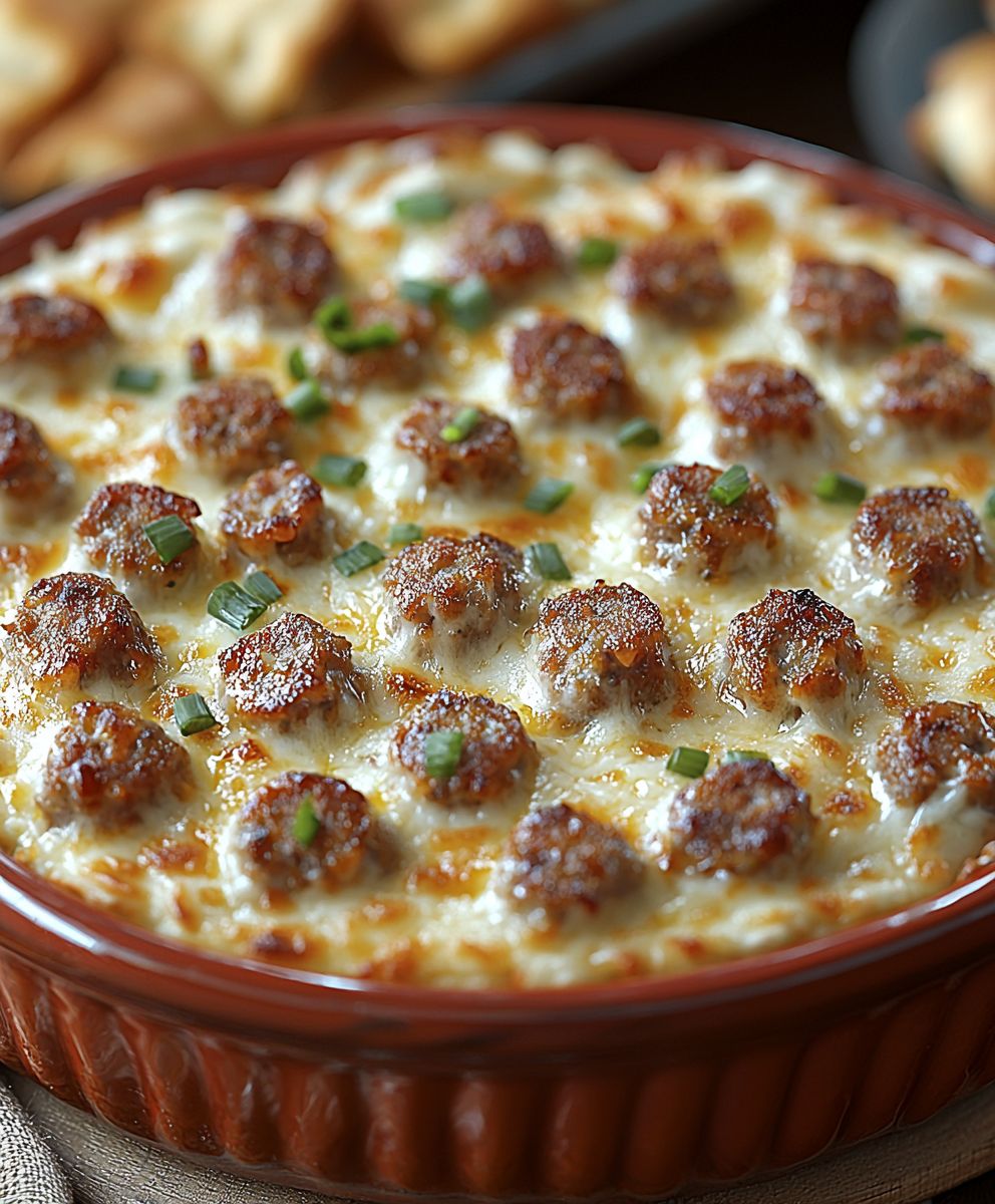 Sausage Beer Cheese Dip