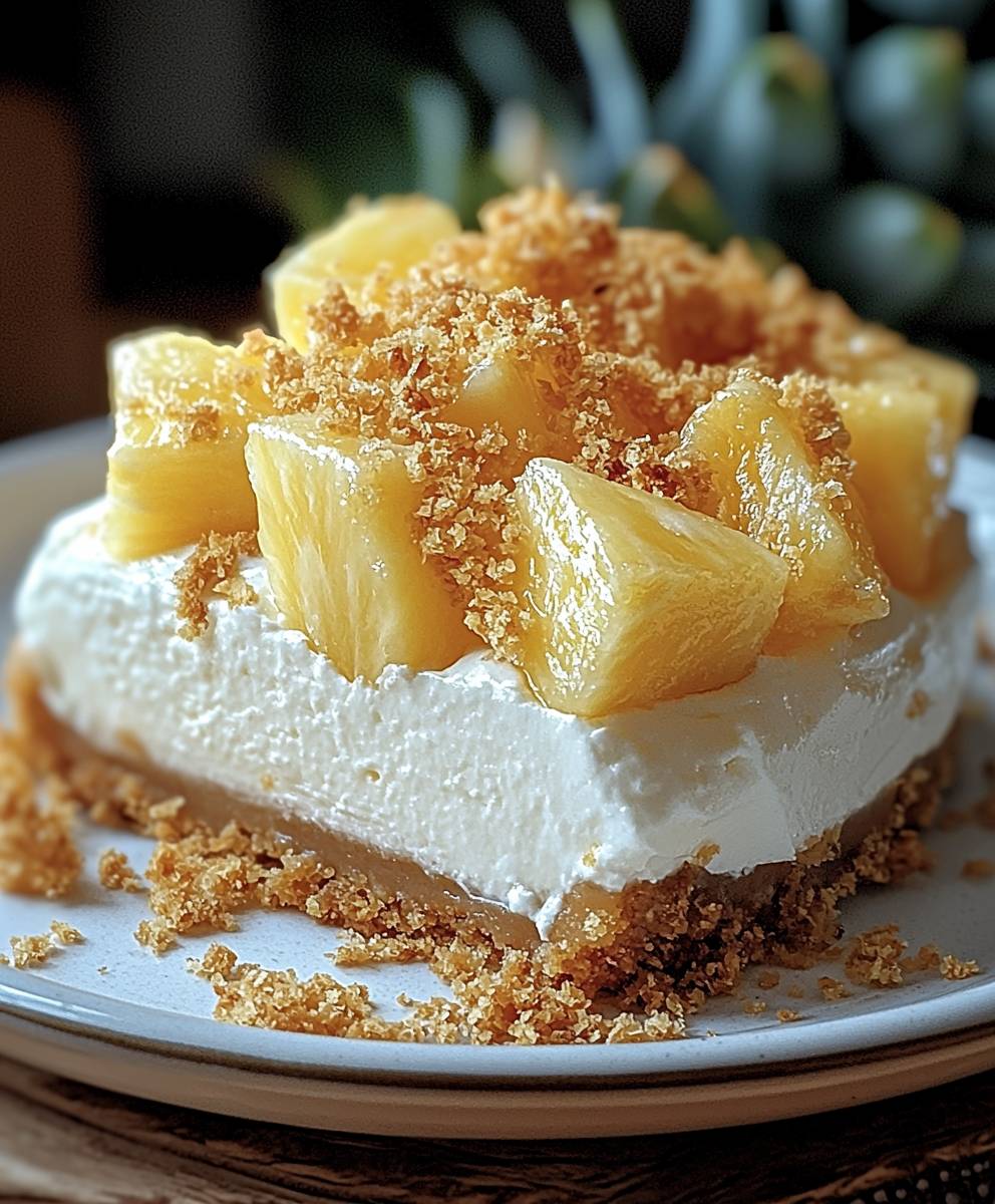 Pineapple Heaven Cheesecake Dessert