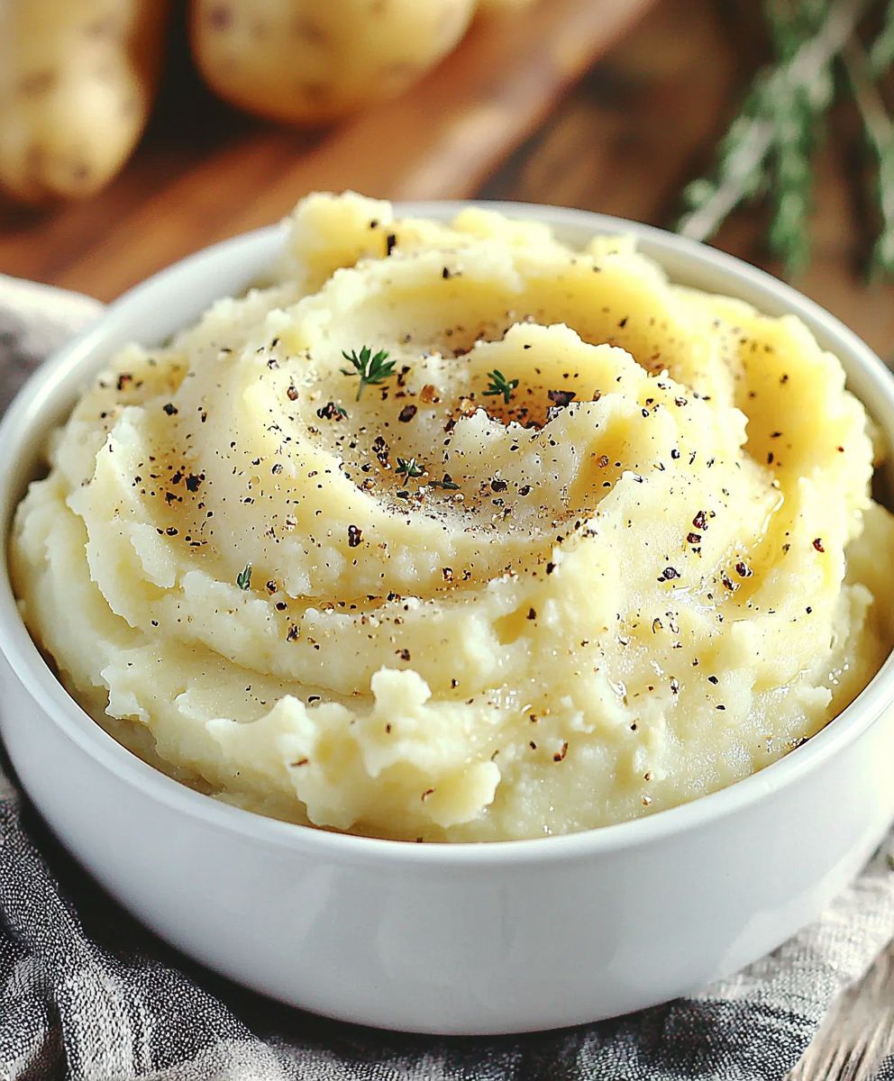Garlic Cream Cheese Mashed Potatoes