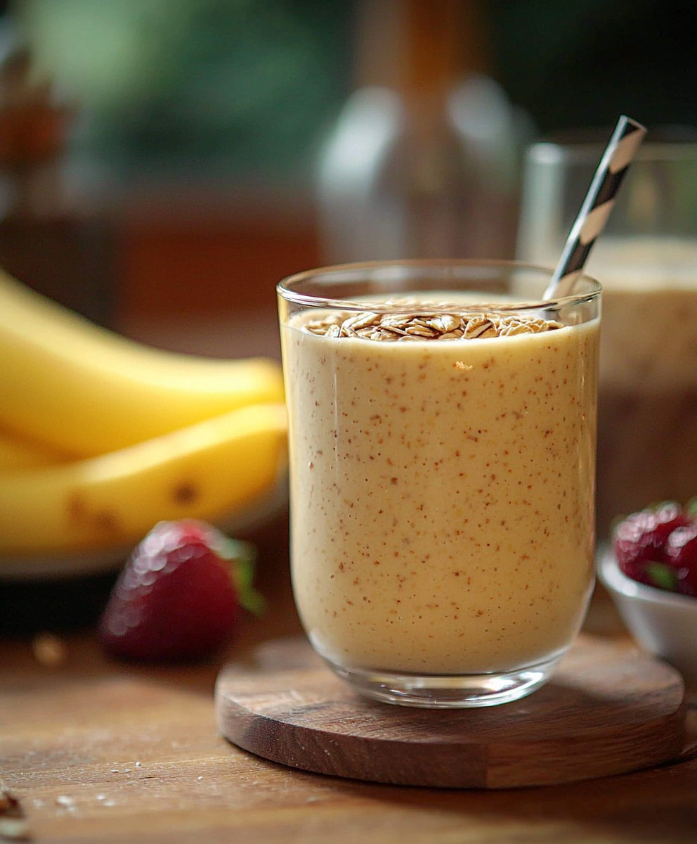 Yellow oat smoothie