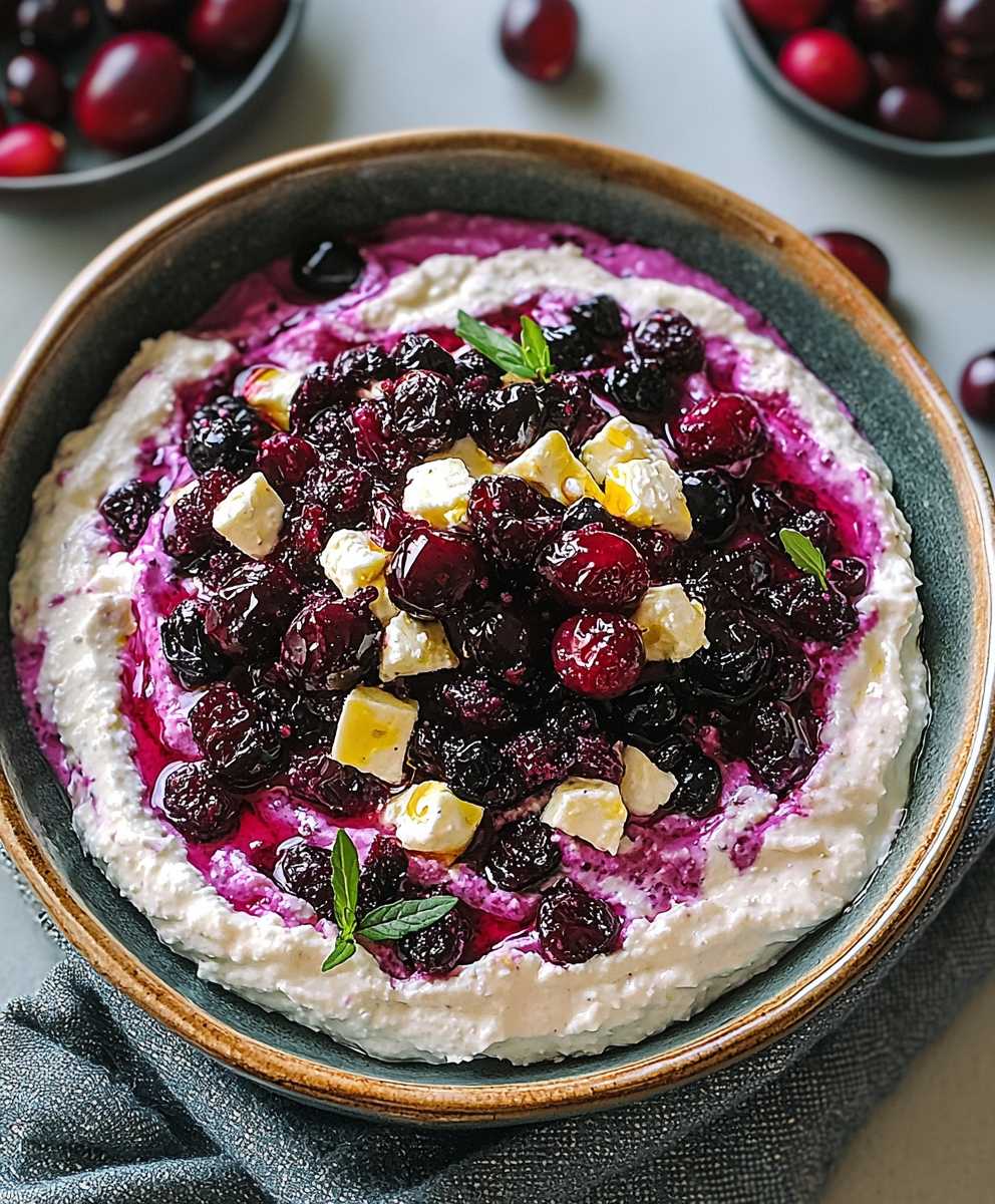 Cranberry feta dip