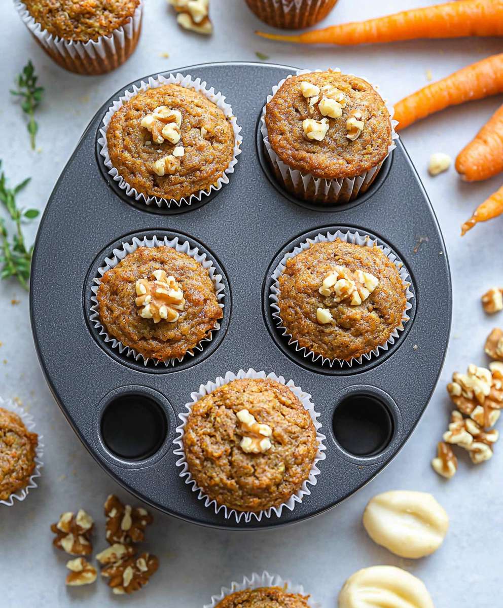 Vegan Carrot Cake Muffins
