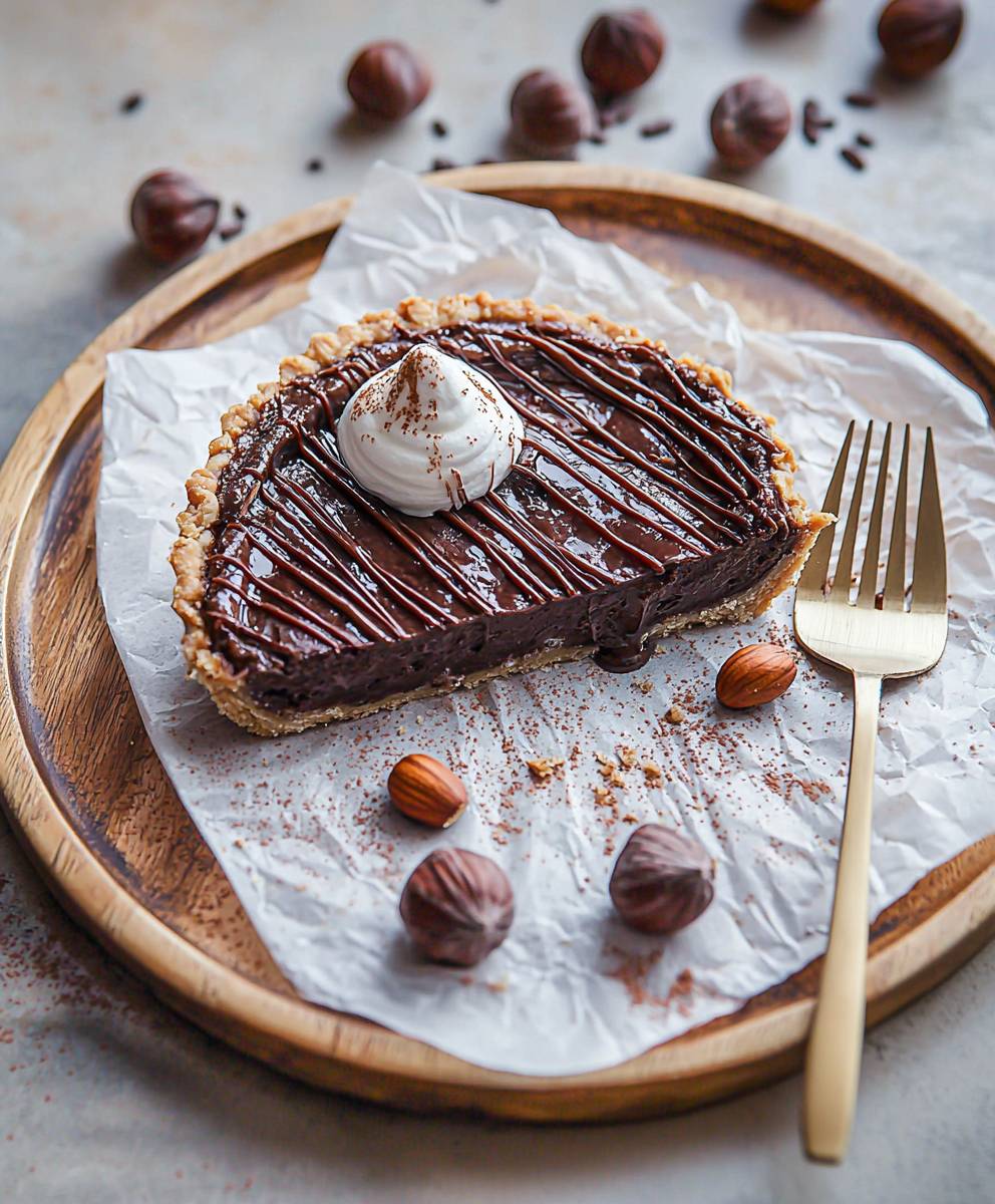 Chocolate Hazelnut Pudding Pie