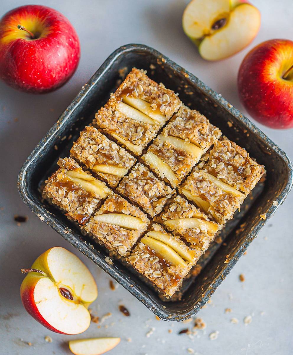 Caramel Apple Breakfast Bars