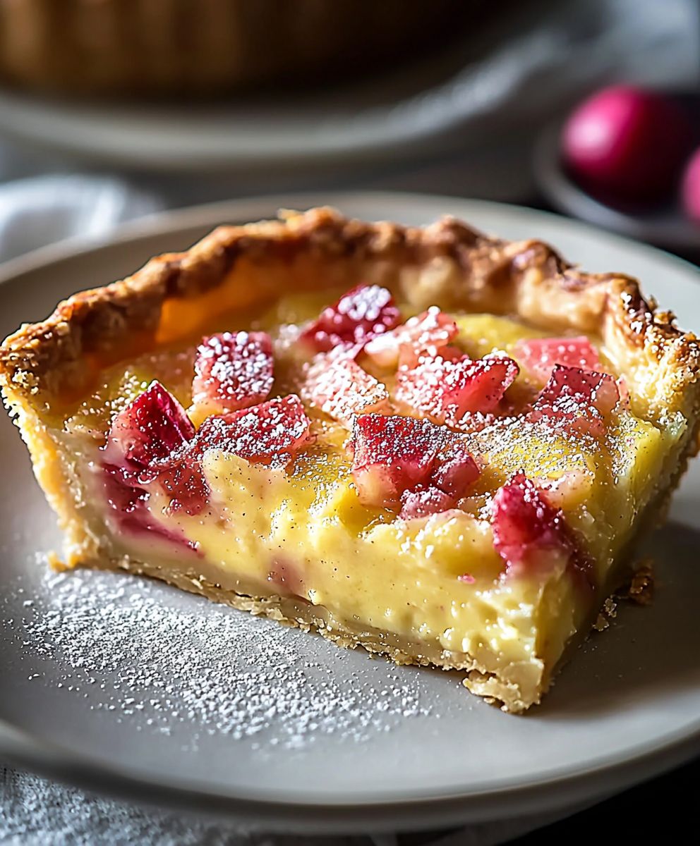 Rhubarb Custard Pie