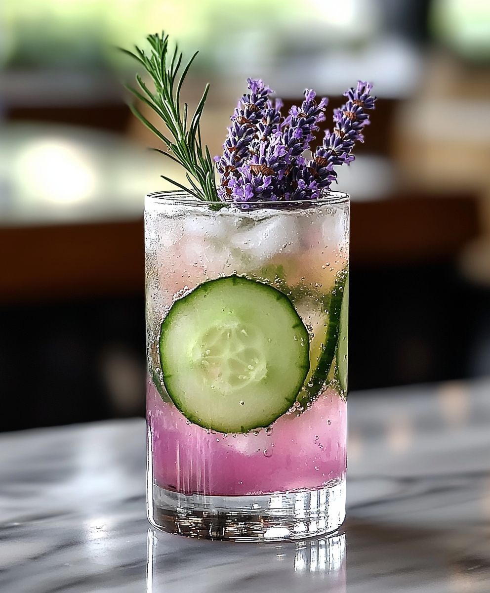 Cucumber Lavender Mocktail
