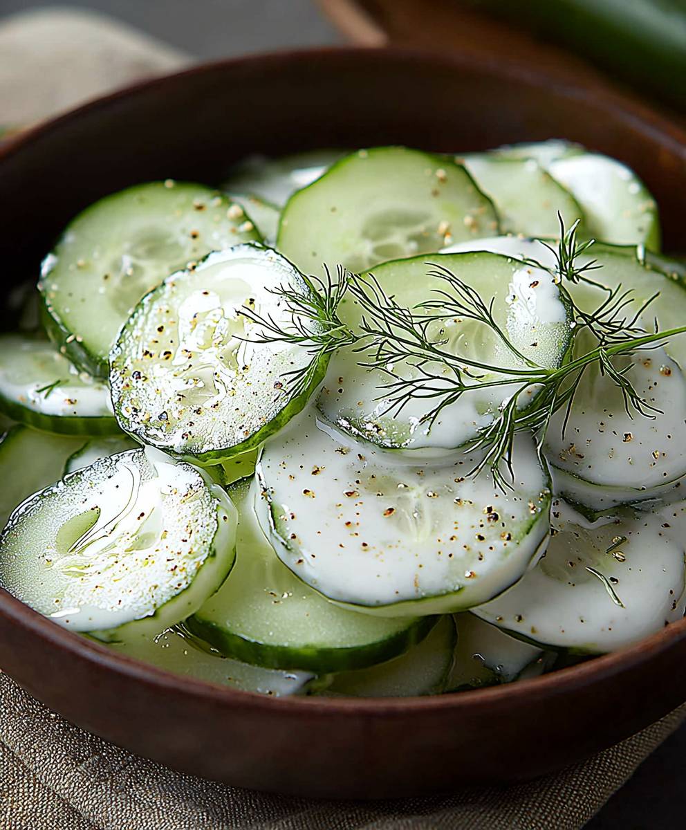 Sour Cream Cucumbers