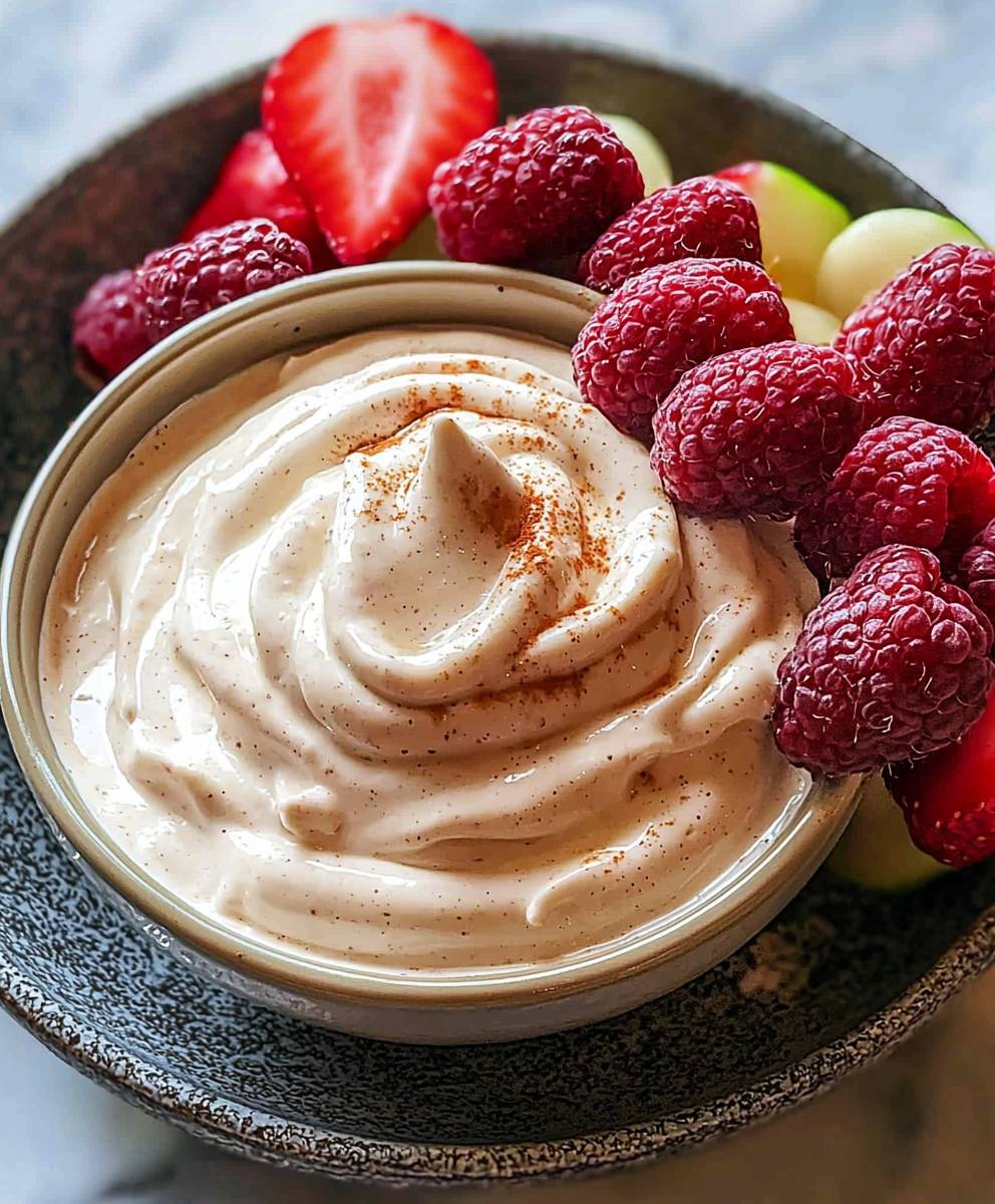 Yogurt dessert dip