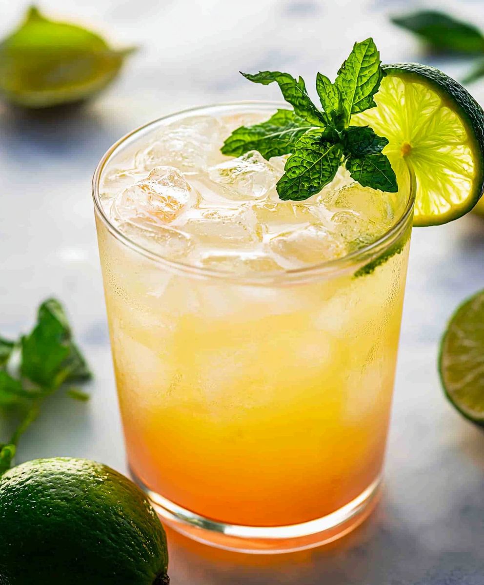 Guava Limeade Mocktail