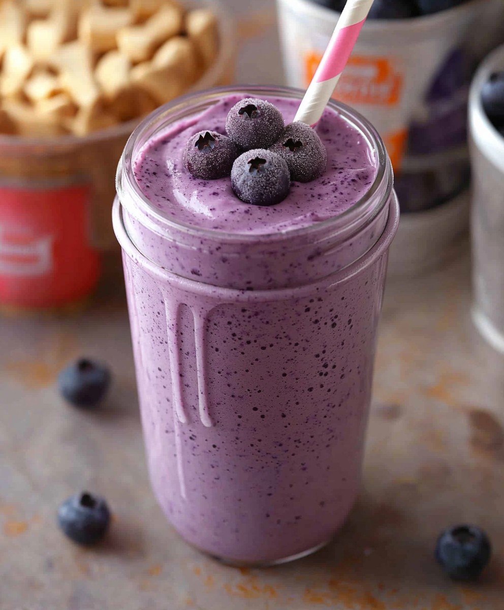 Blueberry protein shake