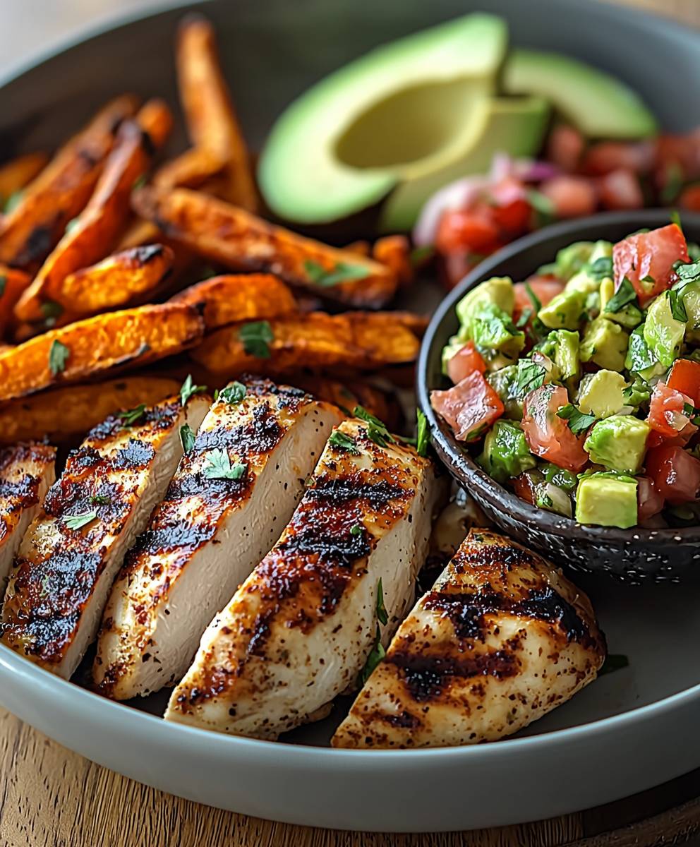 Chicken sweet potato fries