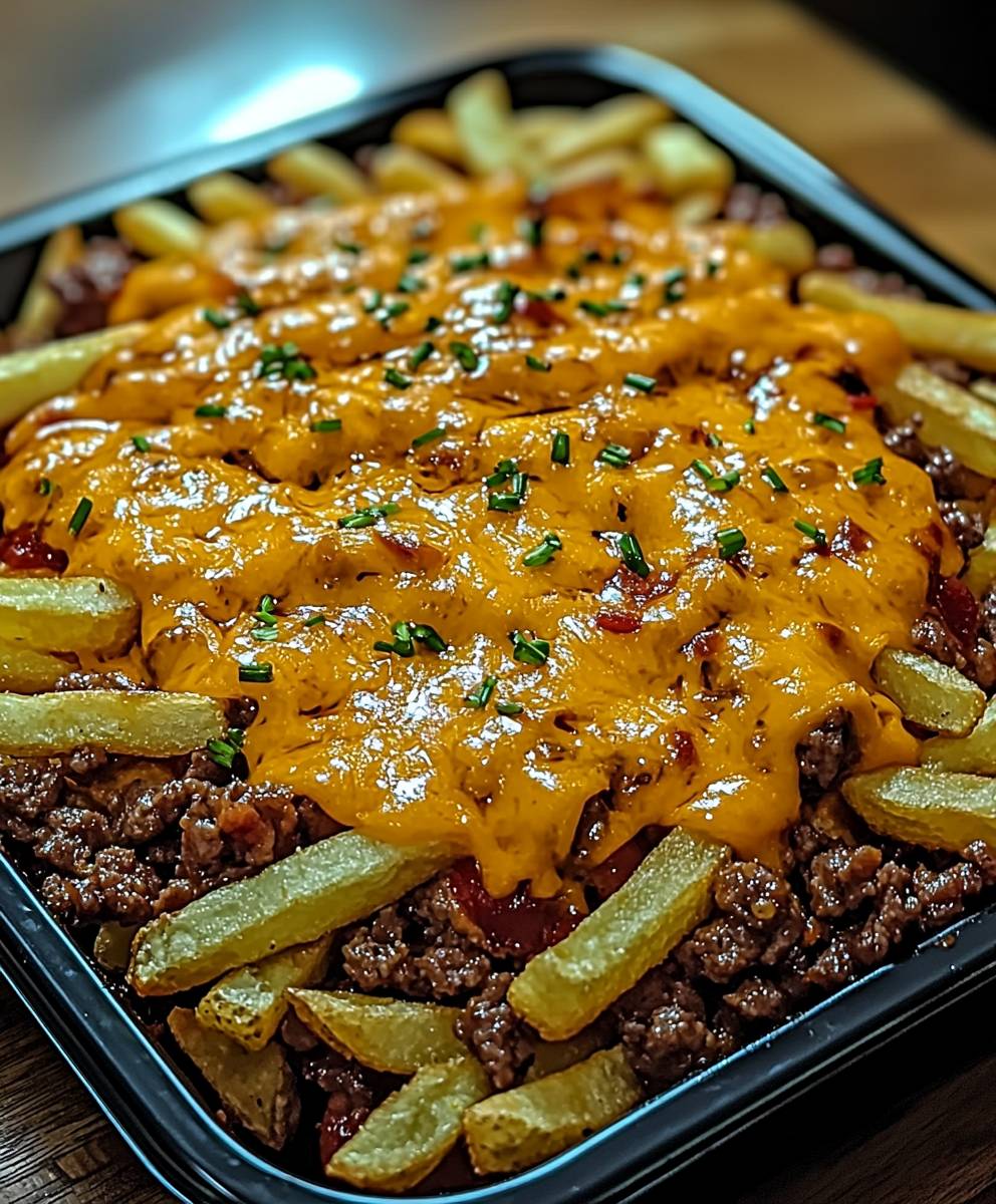 Cheesy Loaded Beef Fries