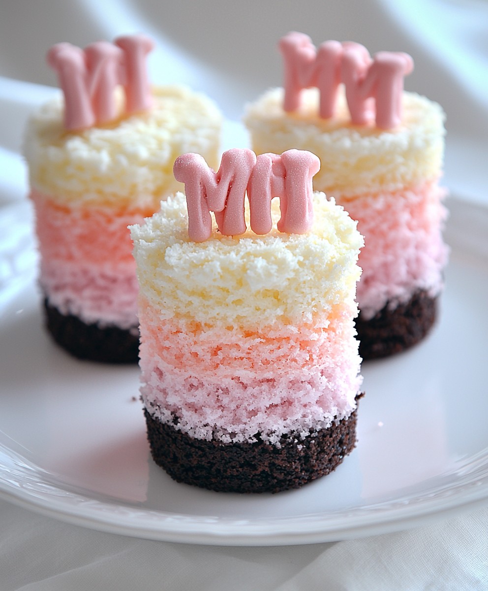 Ombre Mini Cakes