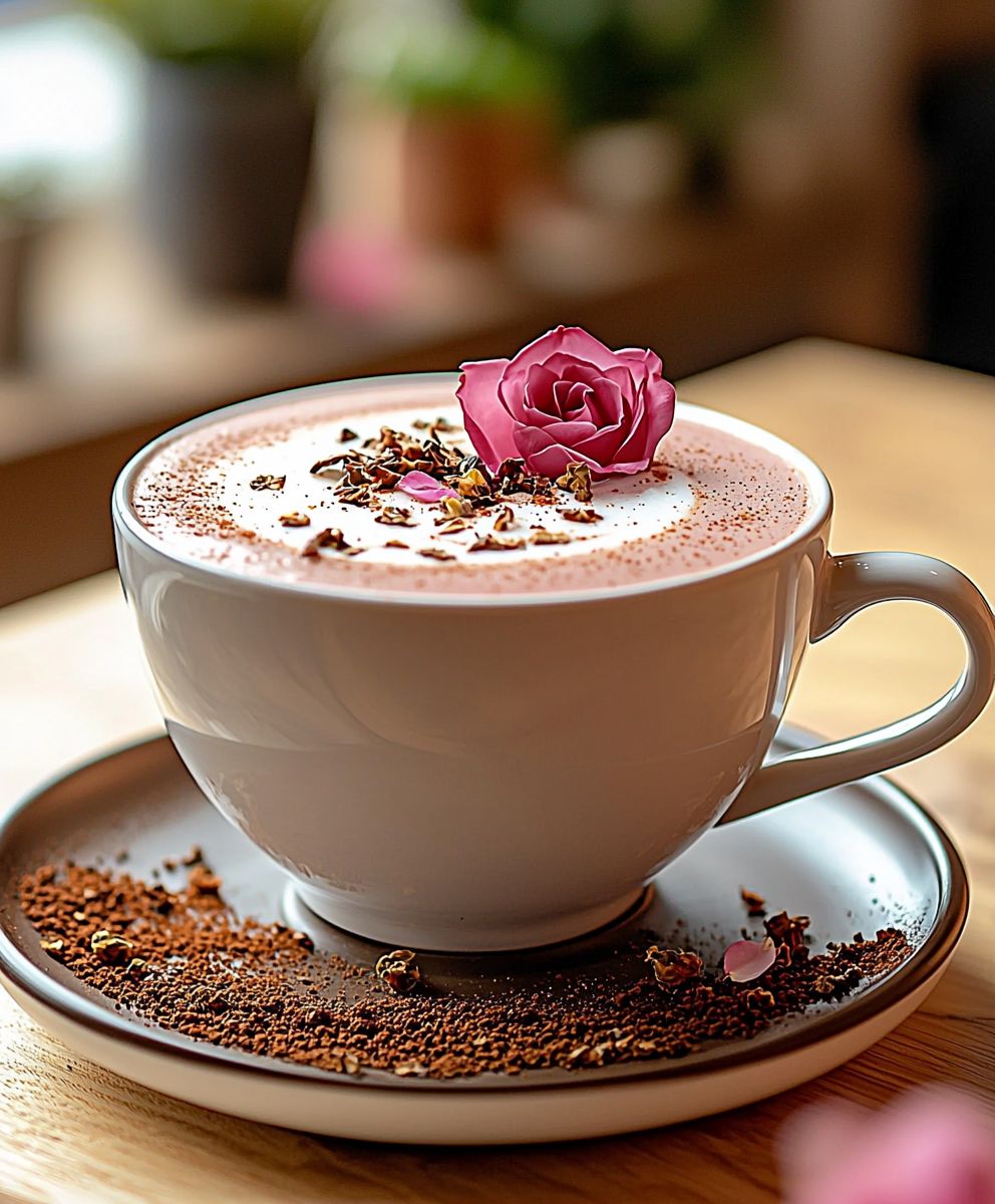 Rose Black Tea Latte