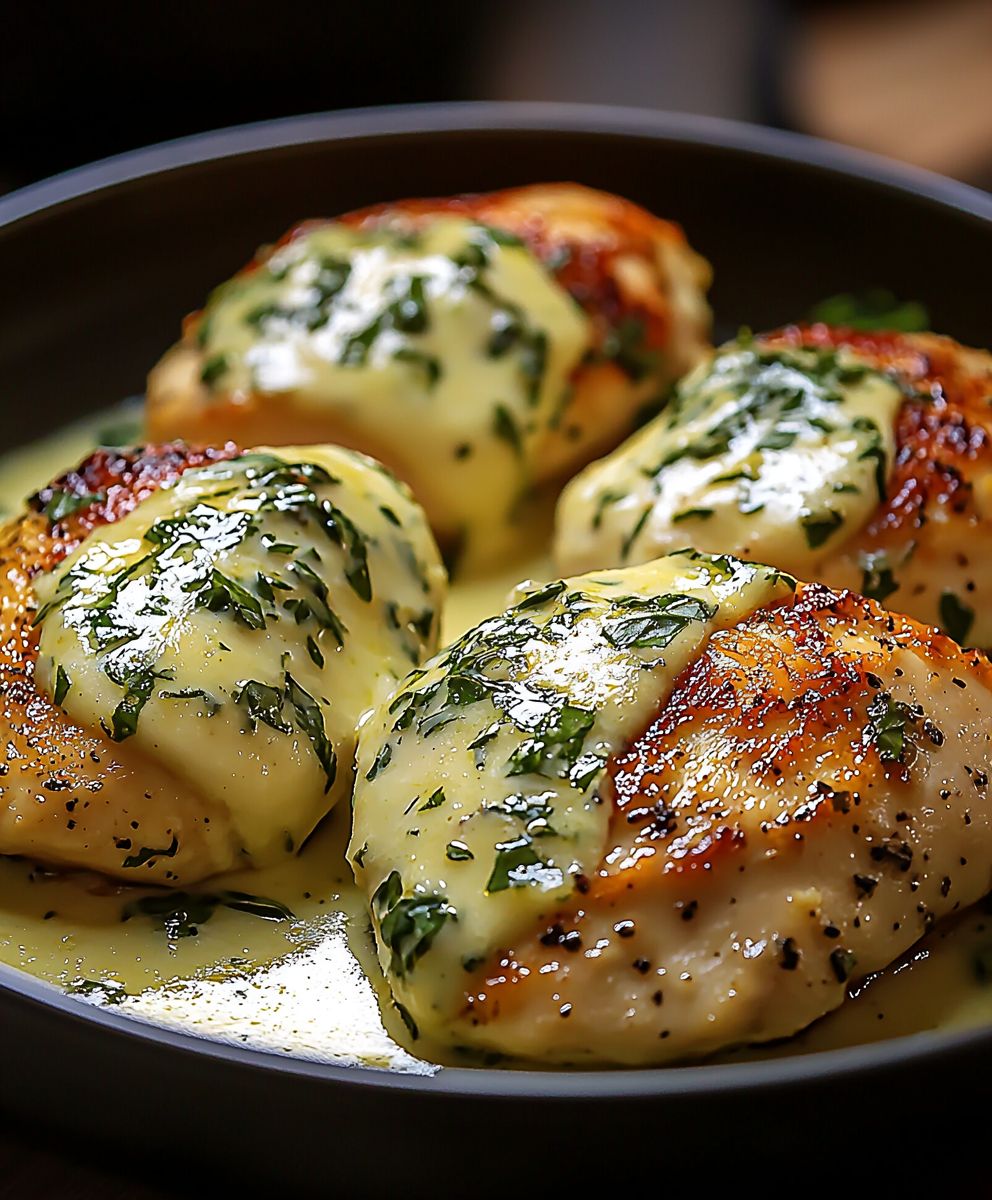 Basil Cream Mozzarella Chicken