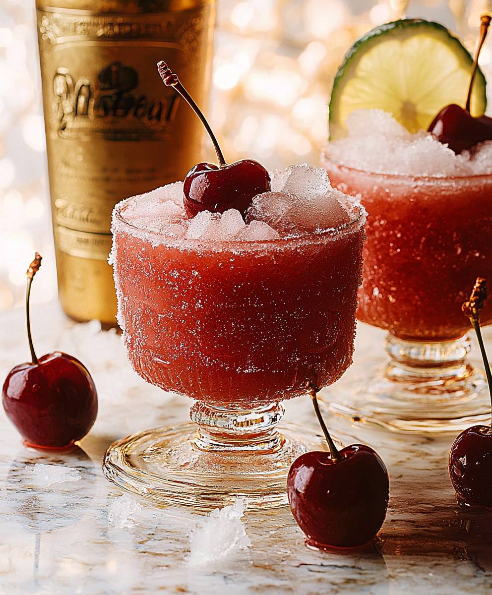 Frozen Cherry Margaritas