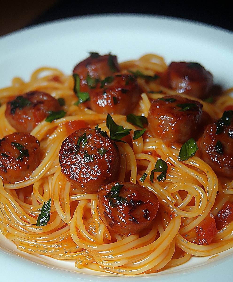 Fried Spaghetti Sausages