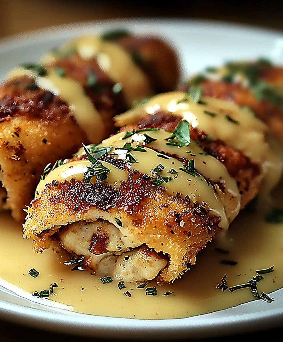 Breaded Stuffed Chicken