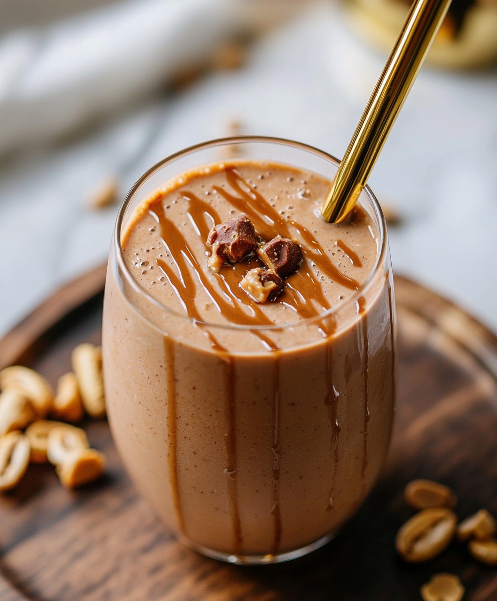 Peanut butter coffee smoothie