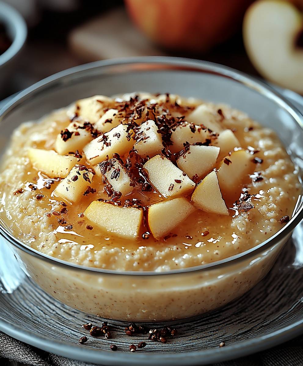 Millet pudding apple