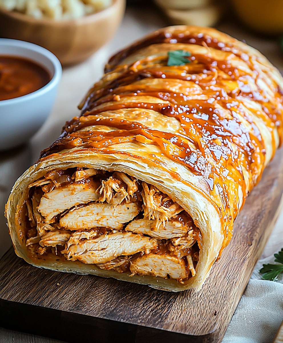 BBQ Chicken Stromboli
