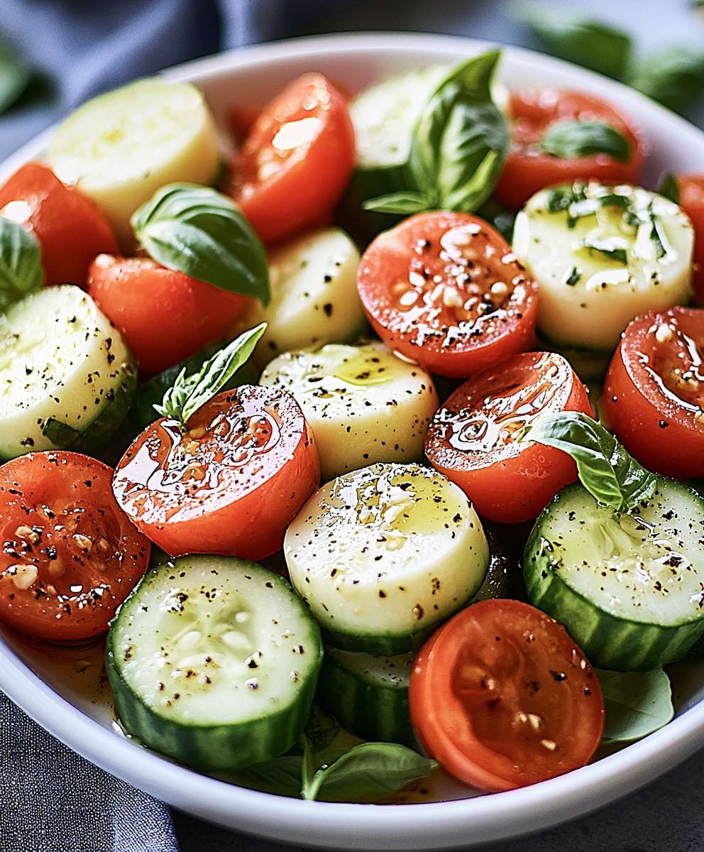 Cucumber Caprese Salad