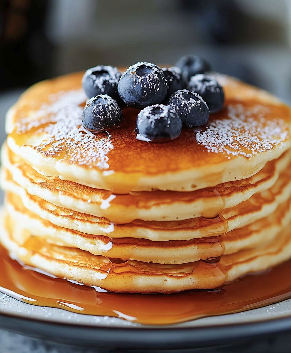 Fluffy homemade pancakes