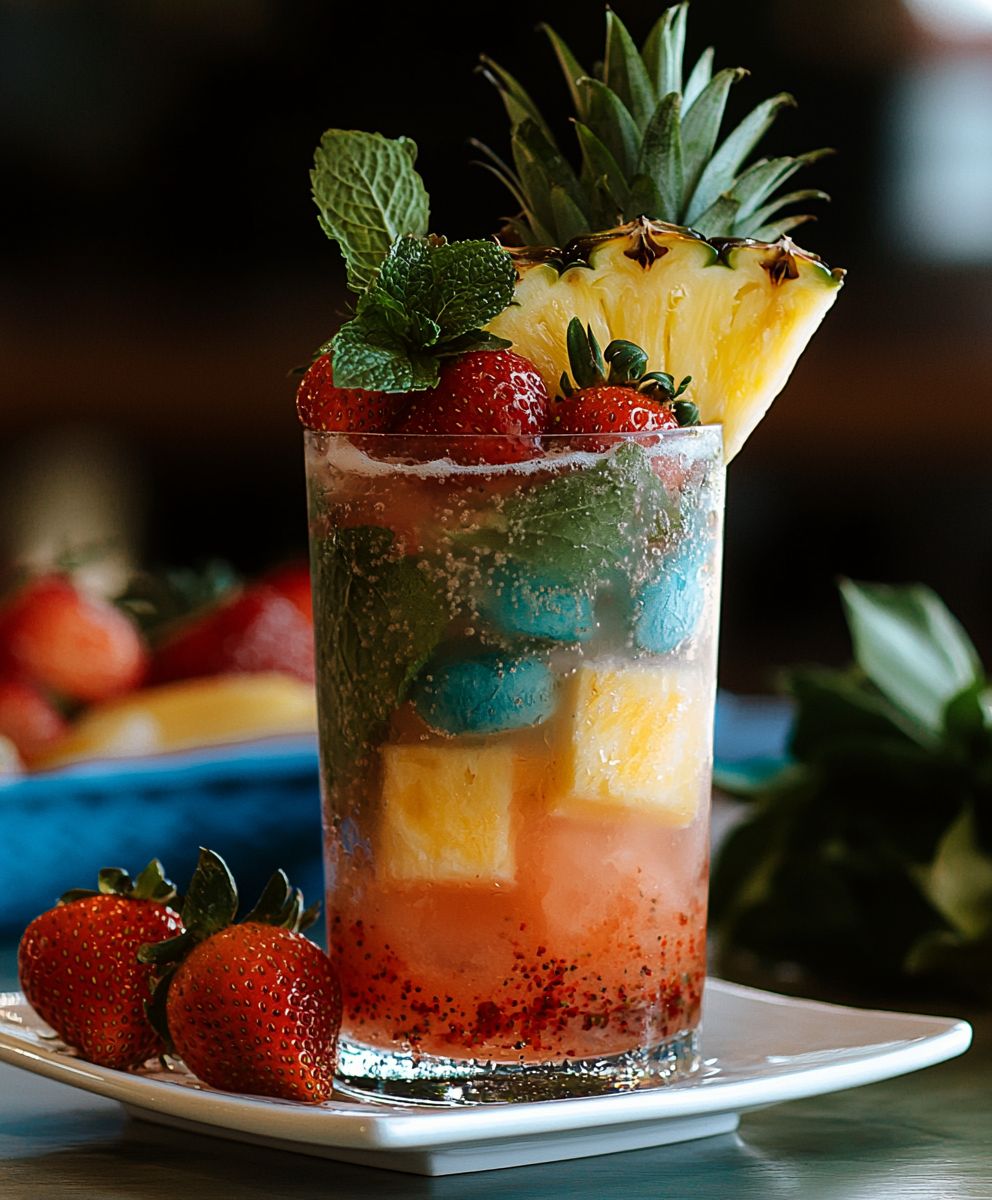 Strawberry Pineapple Mojito