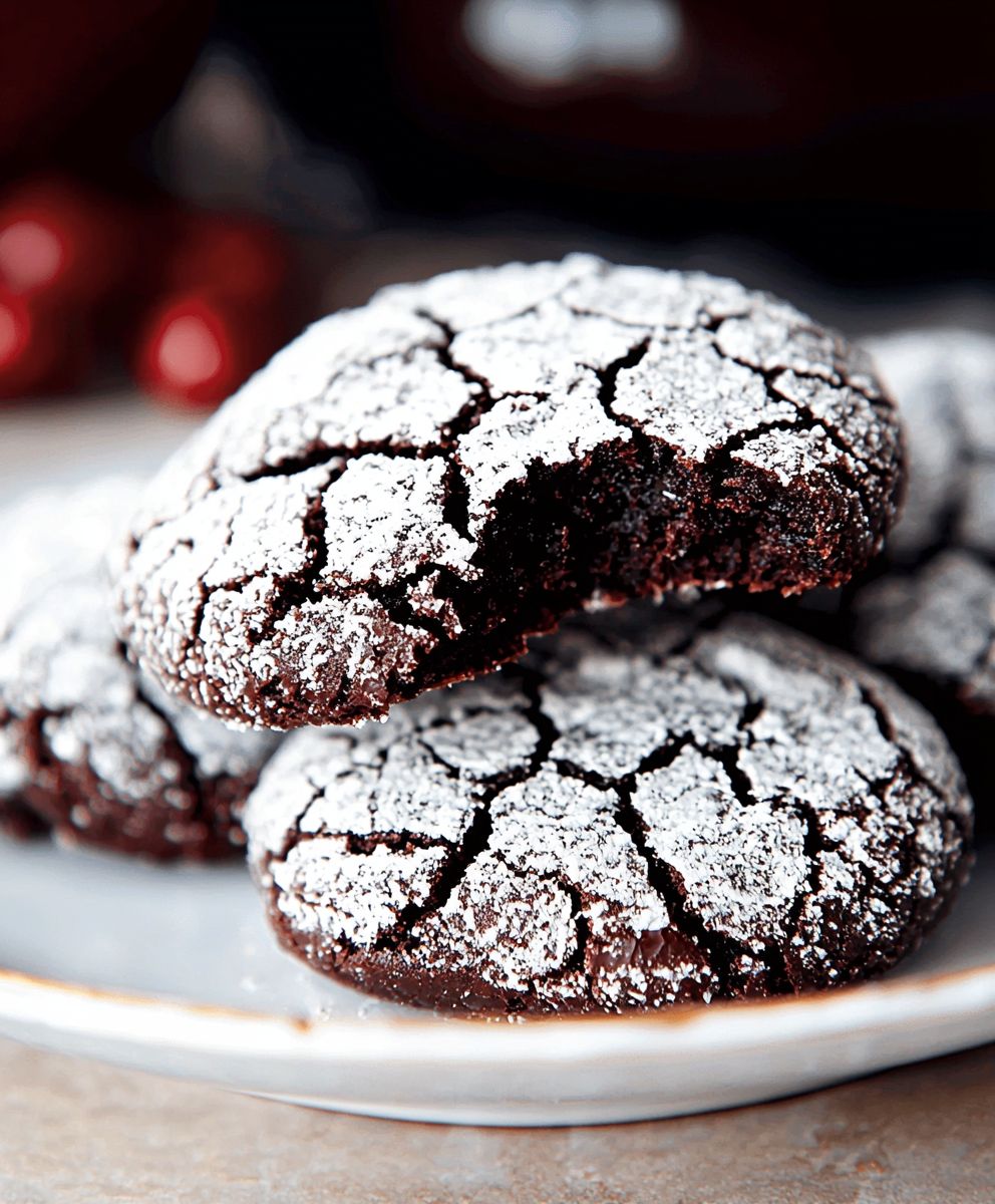 Chocolate Crinkle Cookies