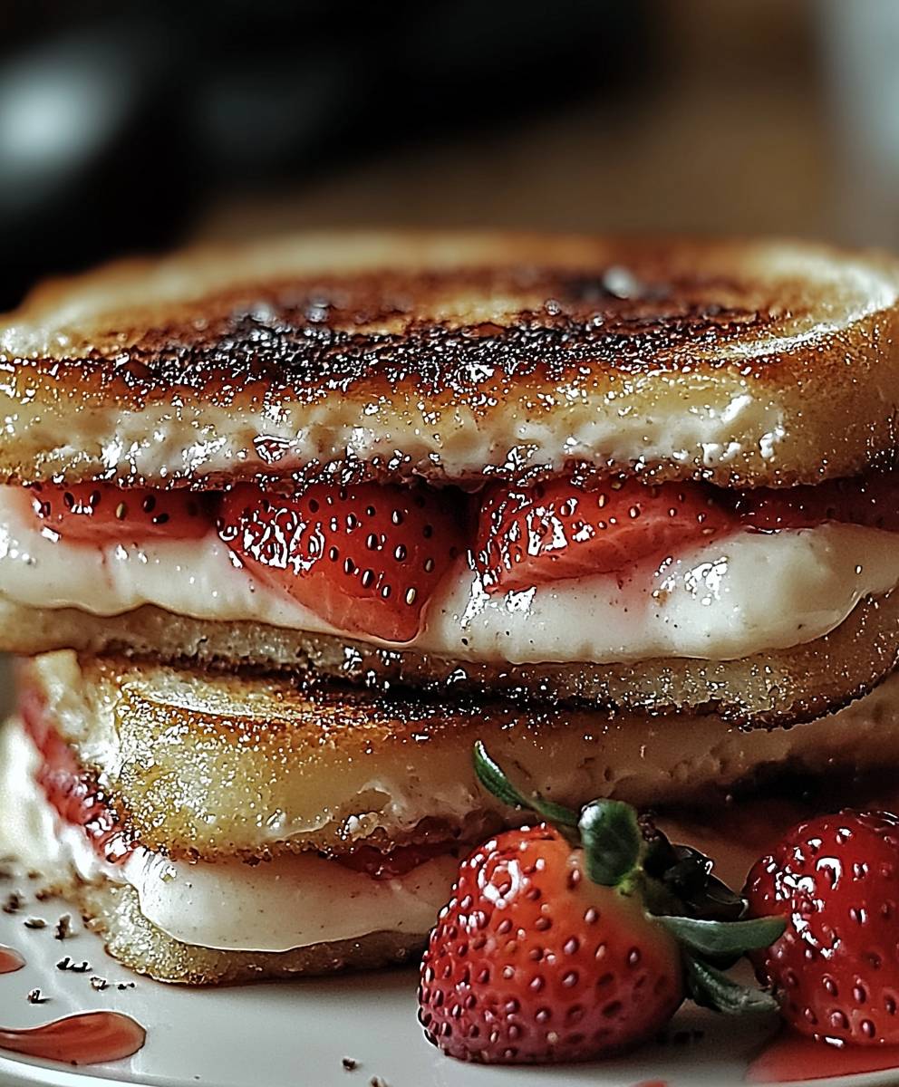 Fried Strawberry Cheesecake