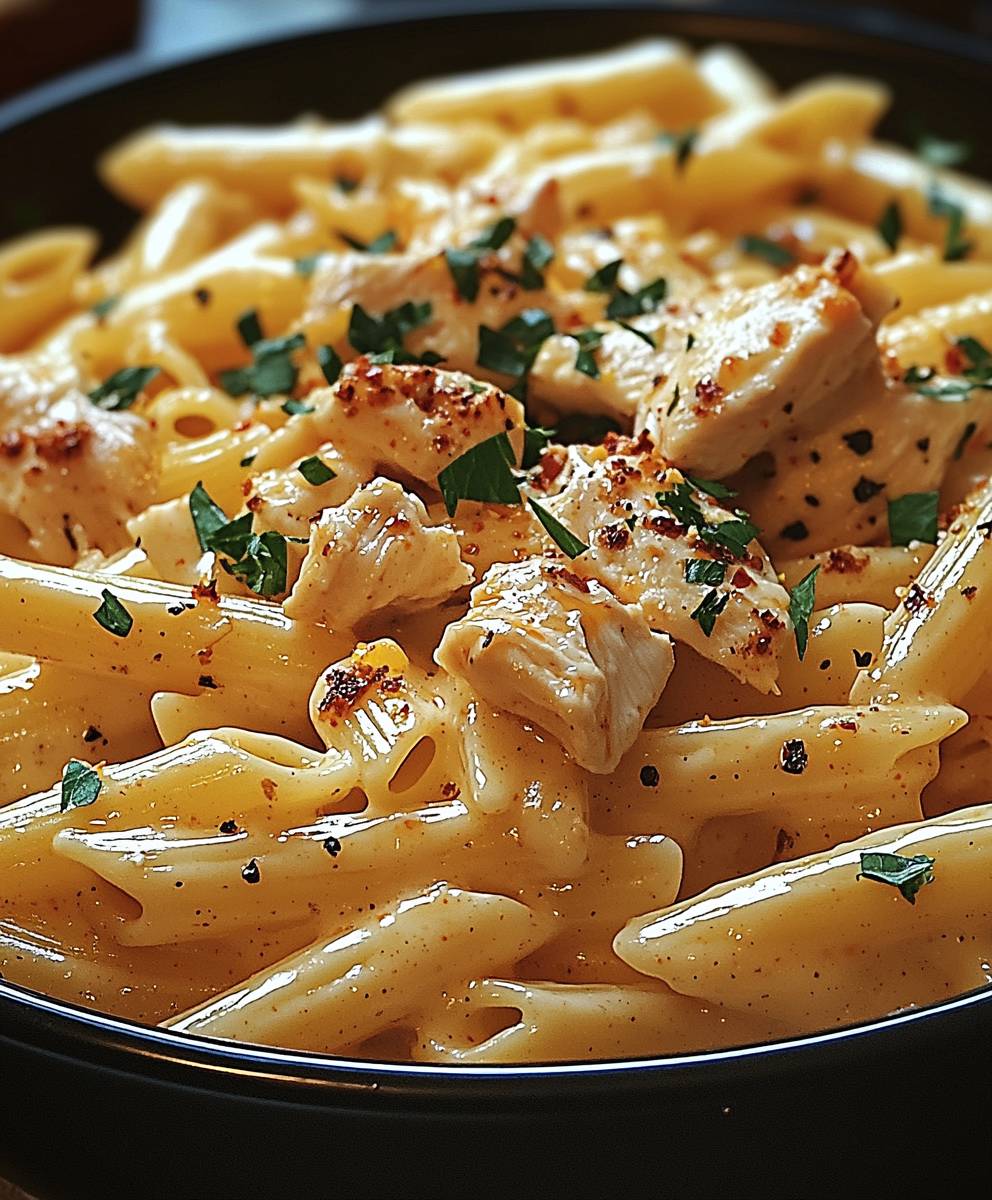 Buffalo Chicken Alfredo Penne