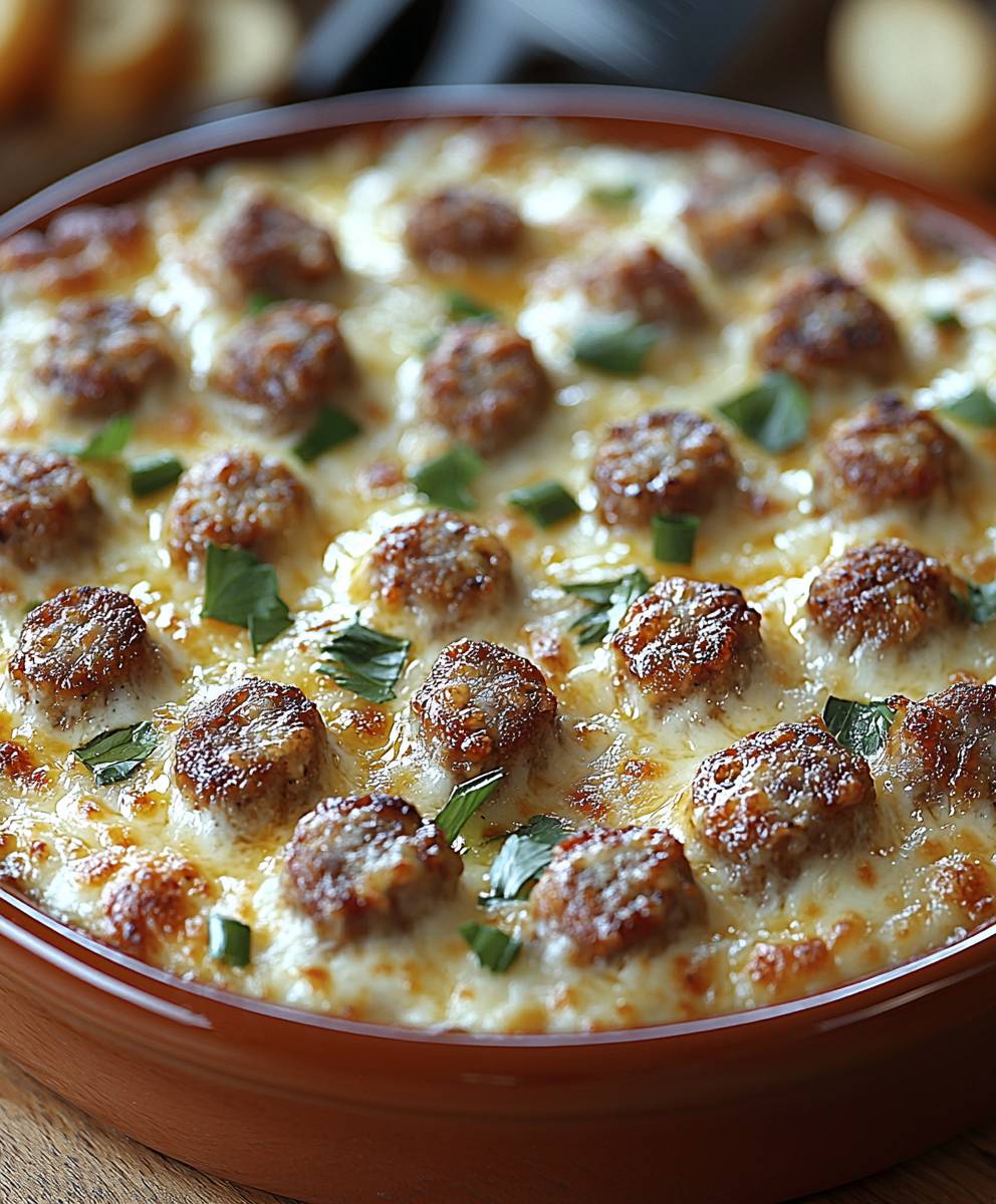 Sausage Beer Cheese Dip